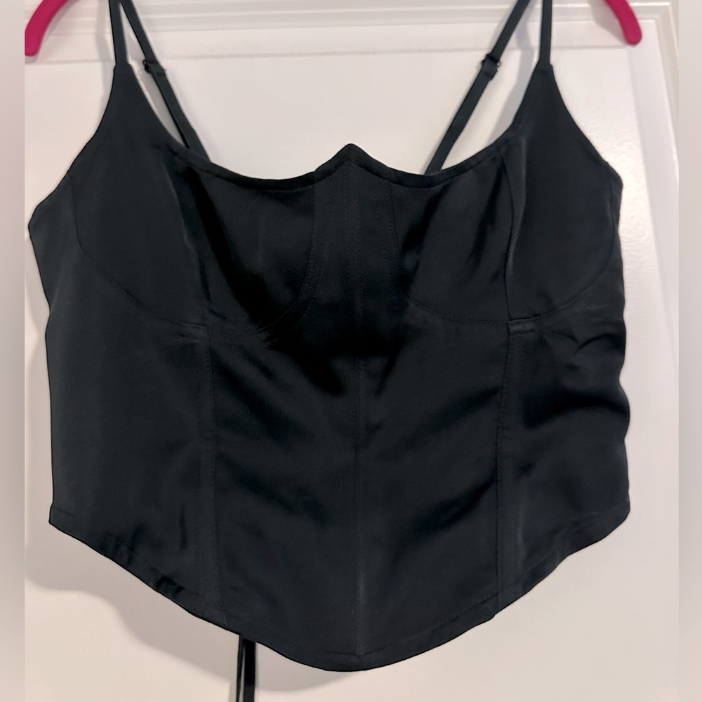 Urban outfitters black corset, size medium. EUC